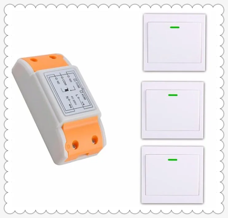 2017 продукты 220V 1 ch RF беспроводной пульт дистанционного управления приемник + 3