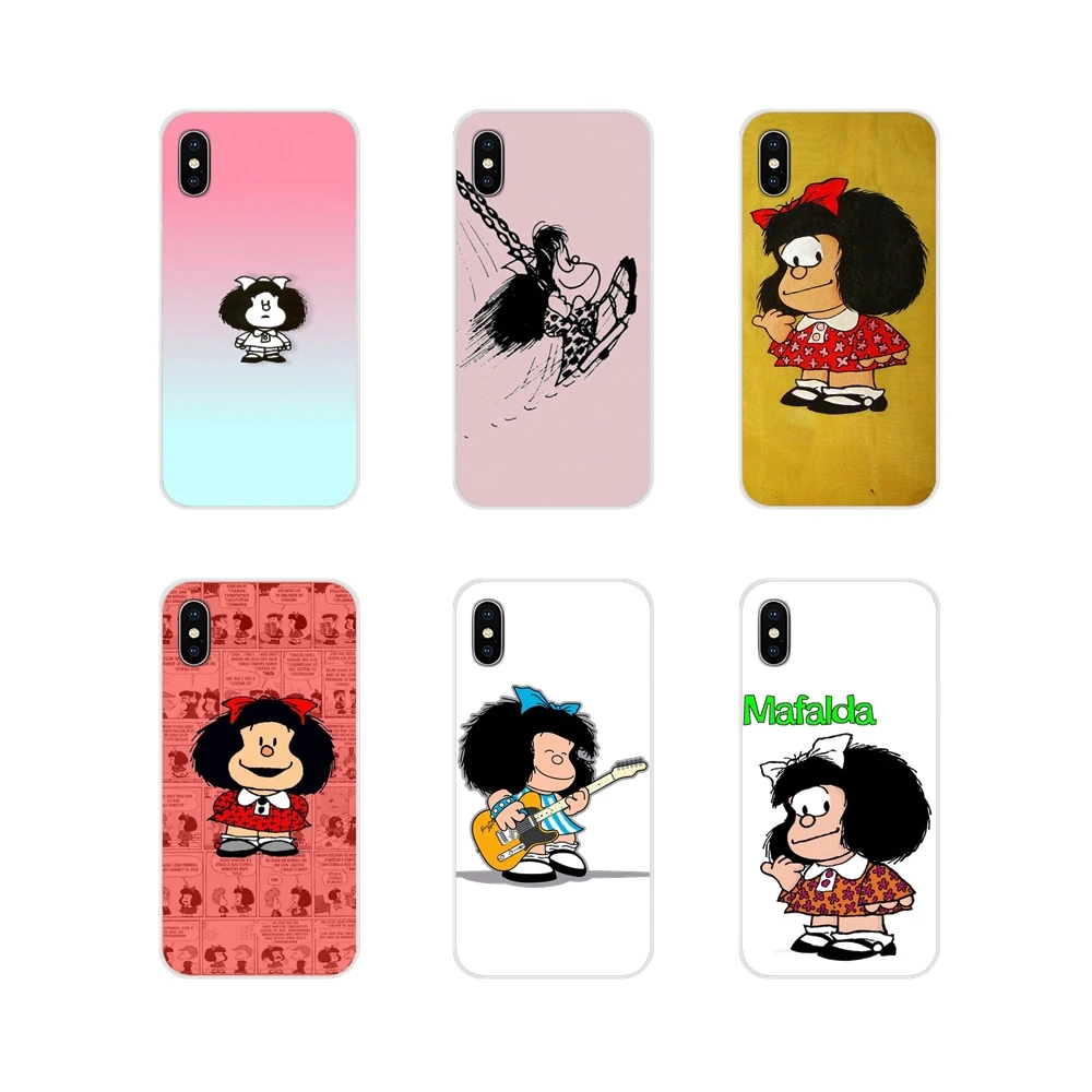 Аксессуары чехлы для телефонов с рисунком Mafalda Girl Motorola Moto X4 E4 E5 G5 G5S G6 Z Z2 Z3 G3 G2 C Play