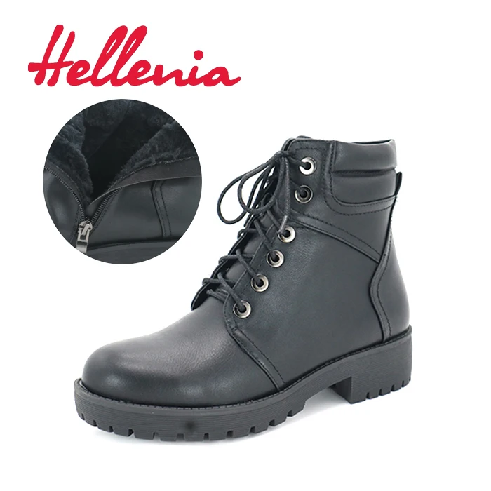 Новинка 2017 модные женские ботильоны Hellenia с круглым носком ботинки из