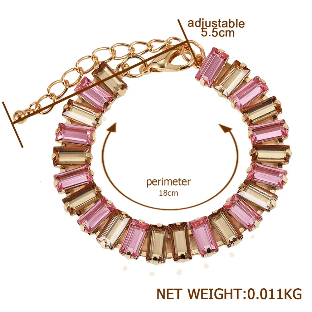 Girlgo Boho блестящие стеклянные очаровательные браслеты для женщин, трендовые женские подарки, винтажные массивные браслеты, браслет, свадебные ювелирные изделия, подарки
