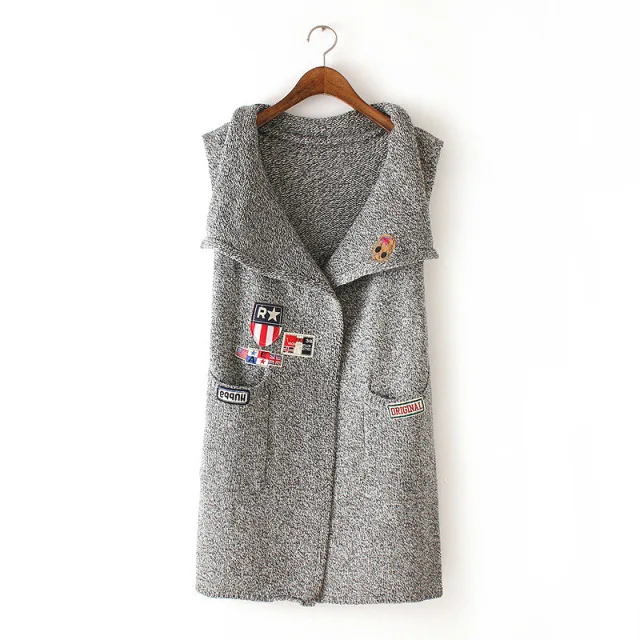2017 new style fashion woman vest outerwear coat cardigans sweater free shipping |