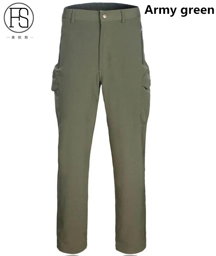 Army Green Камуфляжные тактические штаны для мужчин, армейские военные армейские брюки, спортивные флисовые штаны для активного отдыха, альпинизма, туризма, кемпинга, охоты - Цвет: Army Green