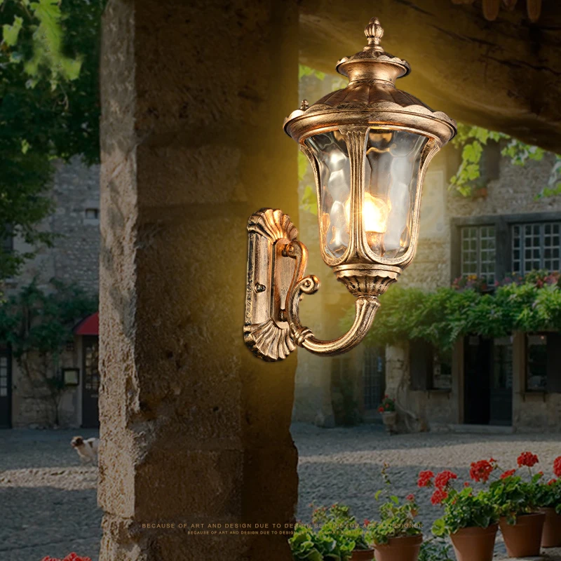 Винтажная антикварная настенная декоративная лампа наружная Водонепроницаемая