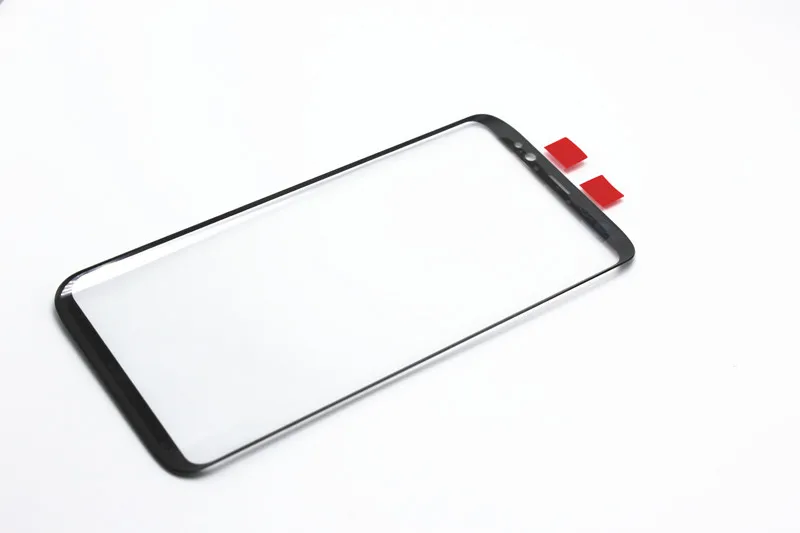 Для Galaxy S8 G950F сенсорный экран для samsung Galaxy S8 Plus G955F Передняя стеклянная панель крышка внешняя стеклянная линза запасные части+ клей 3M