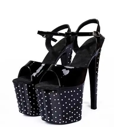 

Сандалии женские на очень высокой платформе, босоножки на платформе с открытым носком, туфли с каблуком-шпилькой, модная обувь с открытым ка...