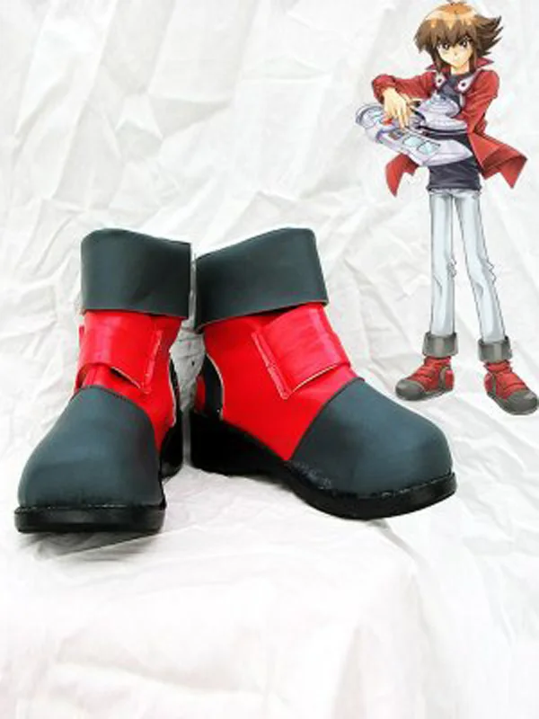 ¡Yu-gi-oh! GX Jaden Yuki Cosplay botas Zapatos Anime fiesta Cosplay botas hechas a medida zapatos de hombre
