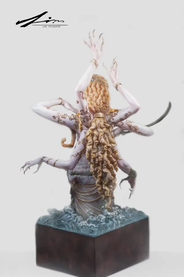 Фигурка Модели для коллекции lin studio wow 1/4 naga желтый бюст высота 49 см статуя из смолы