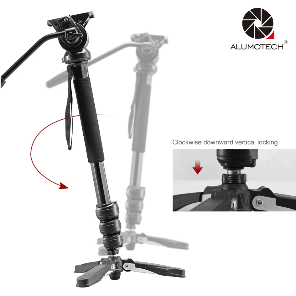 

Монопод ALUMOTECH Alpenstock, монопод с максимальной нагрузкой 5 кг для наружной камеры, фото-и видеосъемки