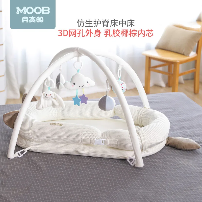 Spring and summer bed portable newborn uterus bionic bed sleepy cartoon  crib baby boy crib