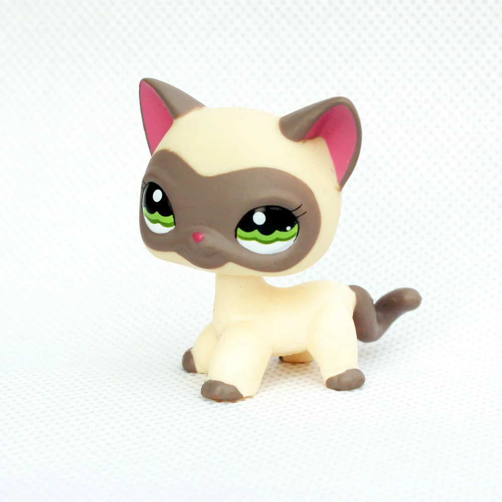 LPS CAT Littlest pet shop Bobble head toys Rare #1116 red ear grey mask standing old original animal short hair cat | Игрушки и хобби