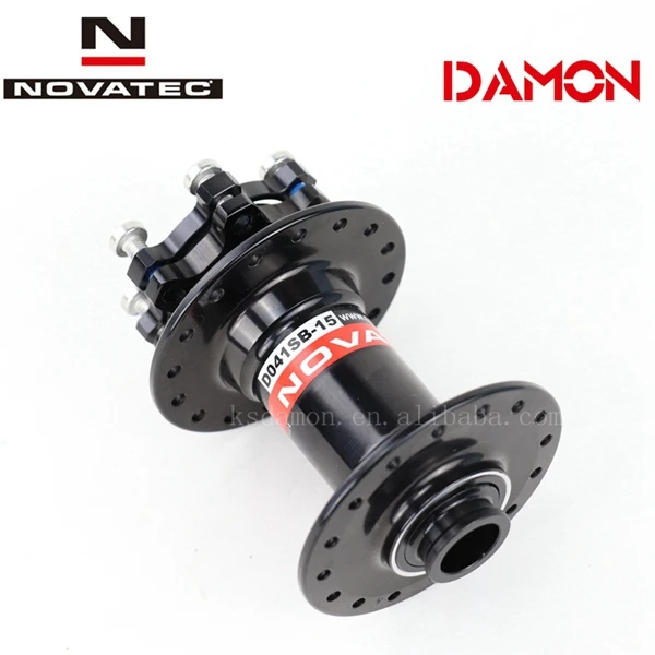 Black 32 Holes 110mm Novatec D041SB DH AM Mtb дисковый тормоз 32 36 отверстие передней ступицы 15 мм для горного велосипеда через ось 100 мм 110 мм 2 подшипника - Цвет: Black 32 Holes 110mm