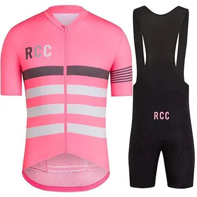 Maillot ciclismo Pro team Велоспорт Джерси с коротким рукавом комплект нагрудник шорты для мужчин bycicle летняя велосипедная одежда велосипед maillot 4D PAD - Цвет: Pink Set