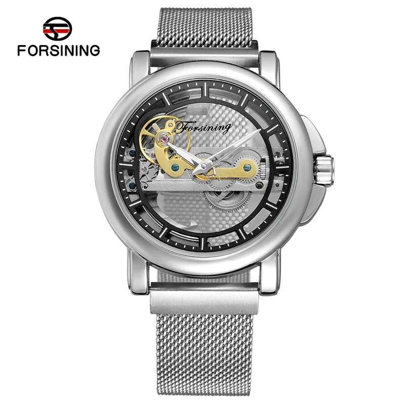 F064205 FORSINING, мужские часы, Топ бренд, роскошные спортивные мужские часы, военные армейские мосты, скелет, автоматические механические мужские часы, подарок 0642 - Цвет: F064205
