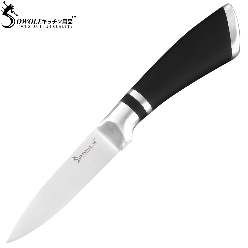 3.5 inch paring SOWOLL 5 дюймов Универсальный Ножи Набор ножей для повара Кухня Нержавеющая сталь 3Cr13 Ножи Ультра и острыми носками в лезвие из углеродистой стали Пособия по кулинарии столовые приборы - Цвет: 3.5 inch paring