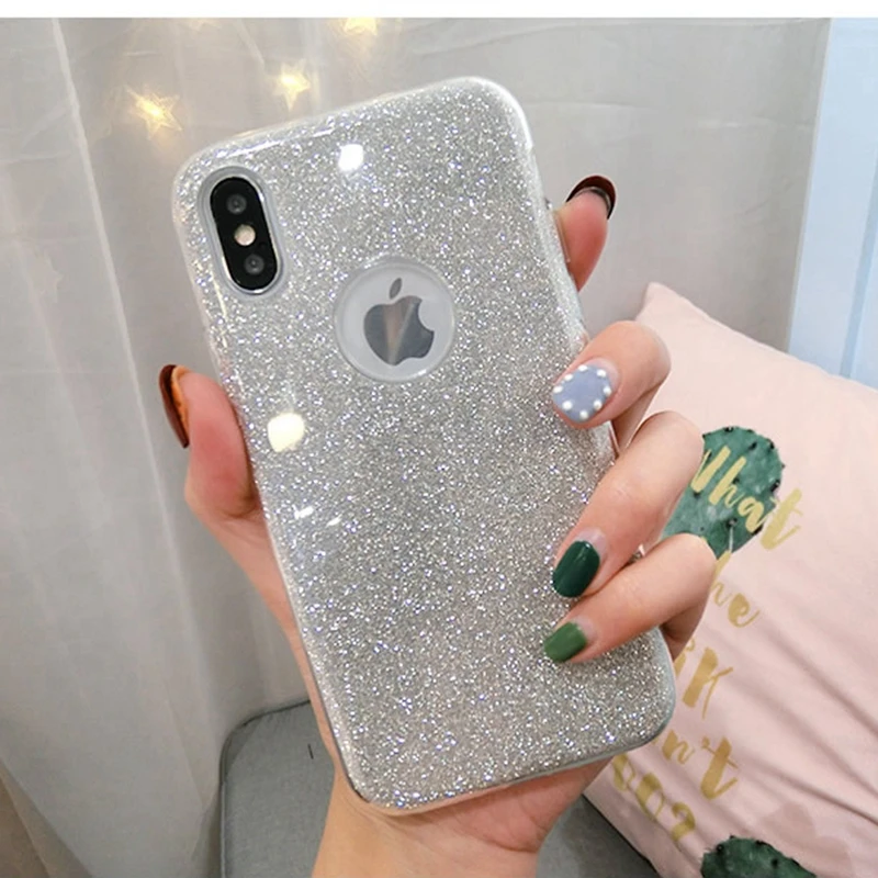 3 слоя стойкий к падениям, сделан из блеск Чехол для iphone XR XS MAX X 6 7 6S плюс 8 SE 5 5S полный корпус противоударный чехол-Броня из ПК+ ТПУ защитный чехол