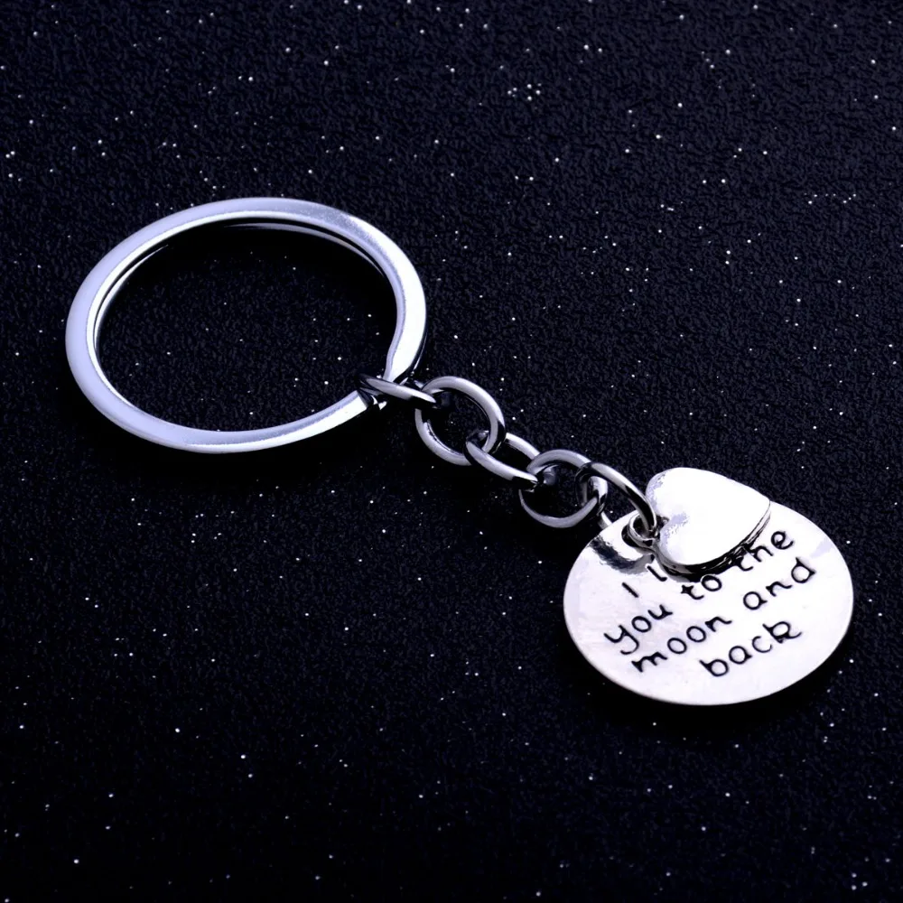 I Love You To The Moon And Back Heart брелок для влюбленных романтический свадебной вечеринки