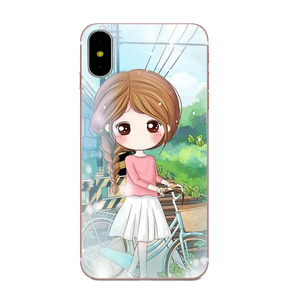 Термополиуретановая защита для экрана лучший друг мультфильм Kawaii Девушка Galaxy J1 J2