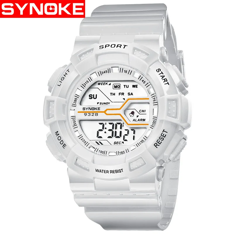 SYNOKE часы водонепроницаемые спортивные детские для мальчиков светодиодный