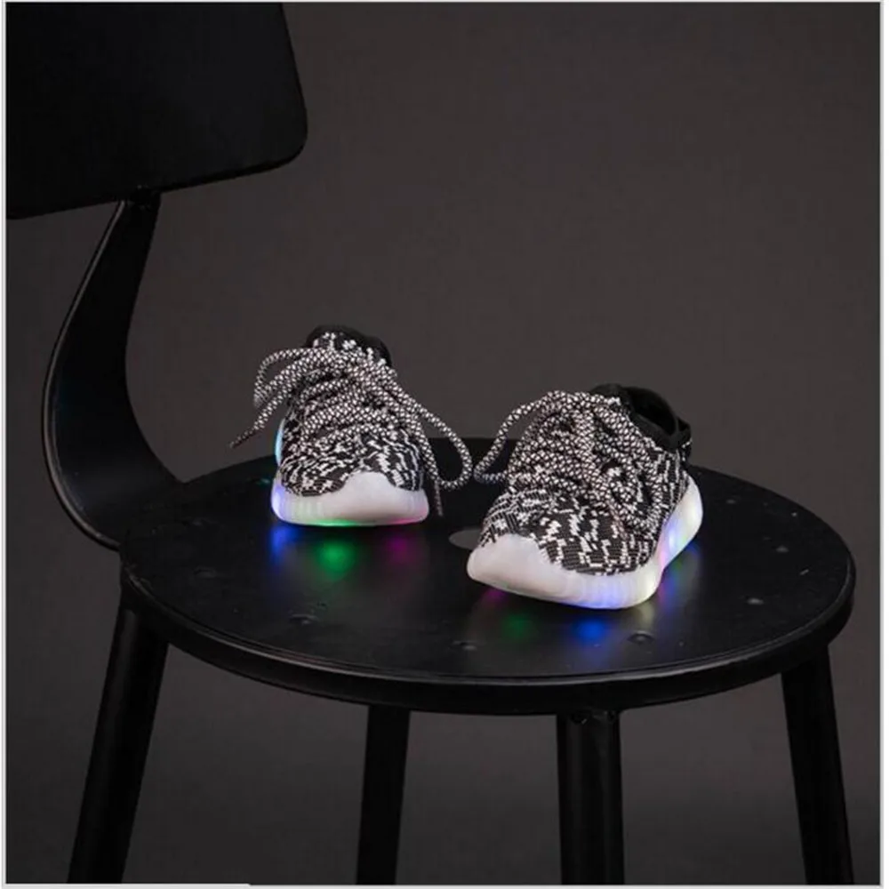 Led Luminous Shoes For Boys Girls Fashion Light Up Kids Schoen In Sneakers Tenis Chaussure Lumineuse | Детская одежда и обувь