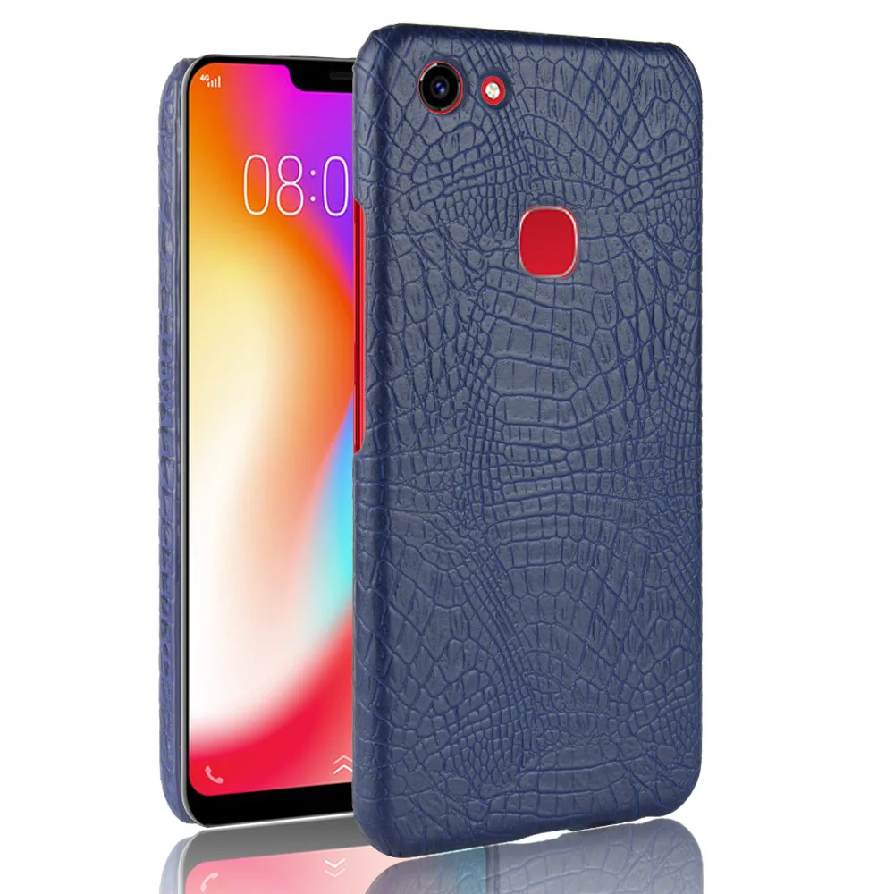 Новинка для vivo Y83 чехол в стиле ретро Роскошная искусственная кожа крокодиловая