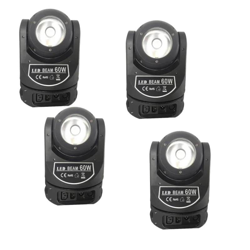 

4pcs/lot Stage lighting from China color music 60 watt leds moving heads beam 60w beam led moving head light