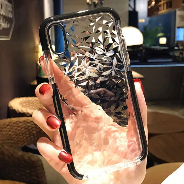 20 PCS For iPhone 7 8 Plus X XR XS Max Case Phone Shell Diamond Pattern Original Official Logo Protection Cover |