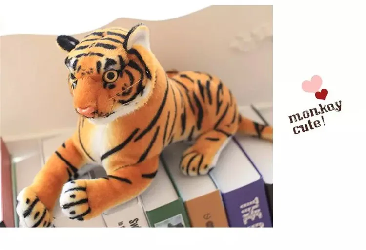 

simulation yellow tiger Plush toy about 30cm prone tiger toy , baby toy .birthday gift ,Xmas gift 0227