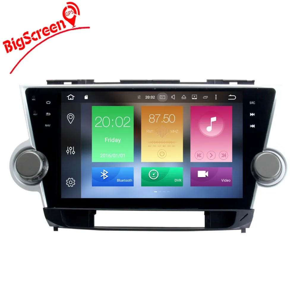 Android 9,0 32 Гб Восьмиядерный gps навигатор Автомобильный dvd-плеер для TOYOTA HIGHLANDER 2008- мультимедиа 2 din радио рекордер стерео
