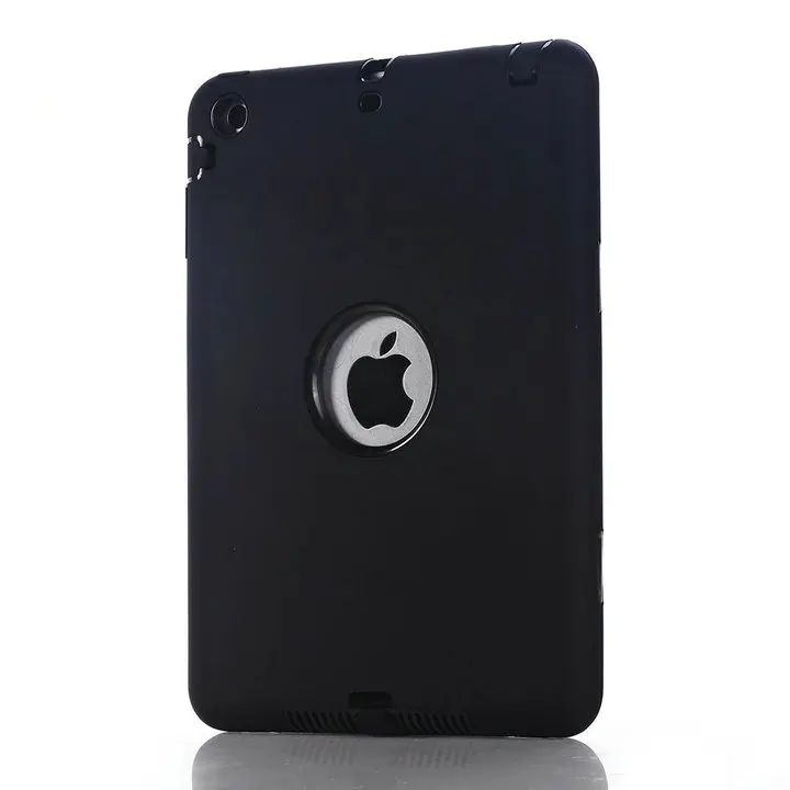 Black Для iPad Mini 1/2/3 retina чехол 3 in1 анти-скольжения гибридный защитный Heavy Duty Прочный противоударный сопротивления Обложка для iPad мини - Цвет: Black