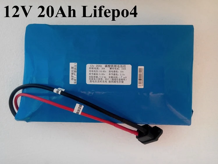 Lifepo4 20A 12В аккумулятор без BMS для солнечного светодиодного освещения