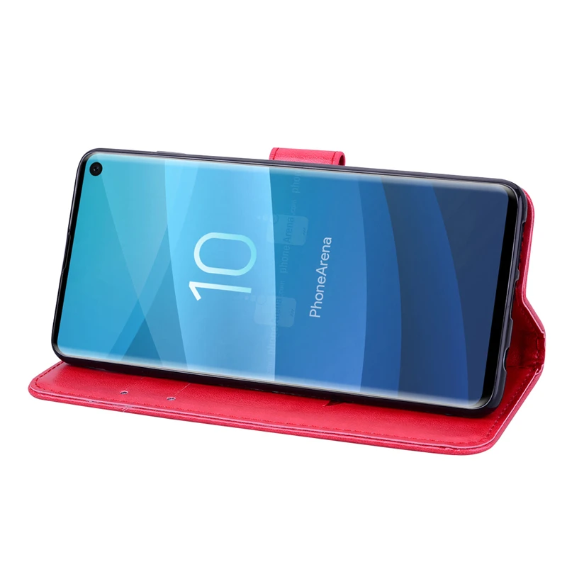 Магнитный кожаный чехол для Samsung Galaxy S10 Plus S10E книжка бумажник чехлы G975FD G977FD