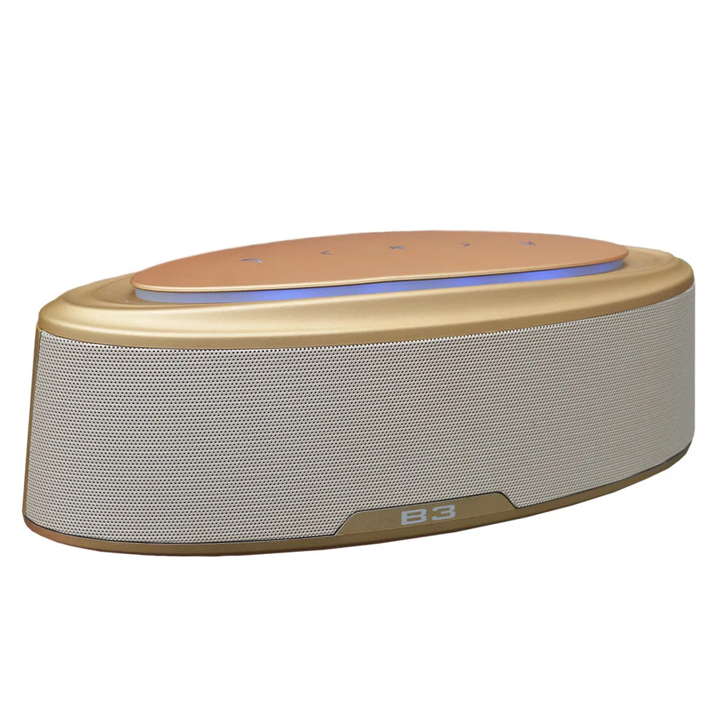 Золотой 20 Вт Bluetooth Динамик Портативный Super Bass Беспроводной Динамик громкий Динамик с changging светодиодный светильник Высочайшее качество звука PK B-ose J-bl - Цвет: Золотой
