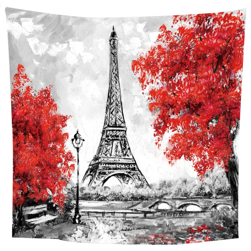 Гобелены с вишневым деревом психоделический богемный настенный гобелен палатка