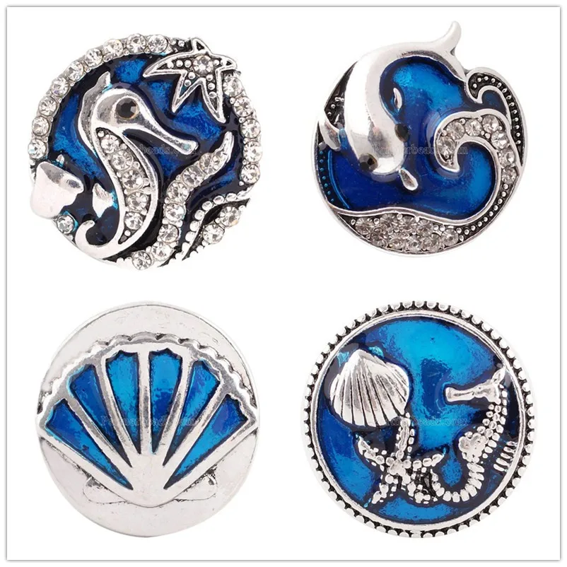 Новая мода 20 мм морской жизни оснастки бусины Дельфин оболочки лошадь ювелирные