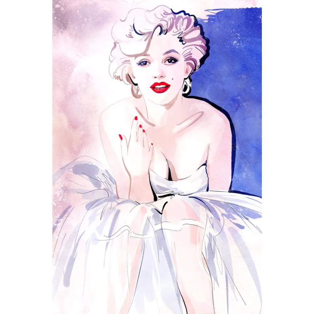 

Marilyn Monroe 40x50cm Picture On Wall Acrylic Paint By Numbers Hand Painted Digital Oil Painting Canvas gift