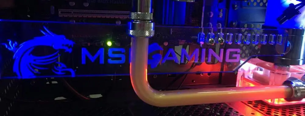MSI Акриловый кронштейн для крепления GPU карты размером 280*45*6 мм используется для фиксации видеокарты 5050 RGB светильник для подключения AURA 4PIN 5050 RGB коннектор - Цвет лезвия: MSI