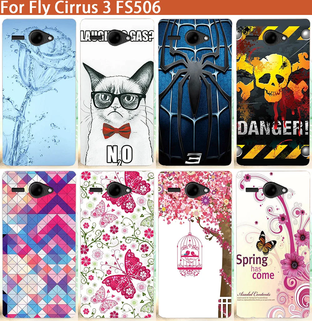 Защитный чехол для Телефона Fly FS506 Cirrus 3 FS 506 цветной из ТПУ FLY FS506|phone cover|tpu casecover for |