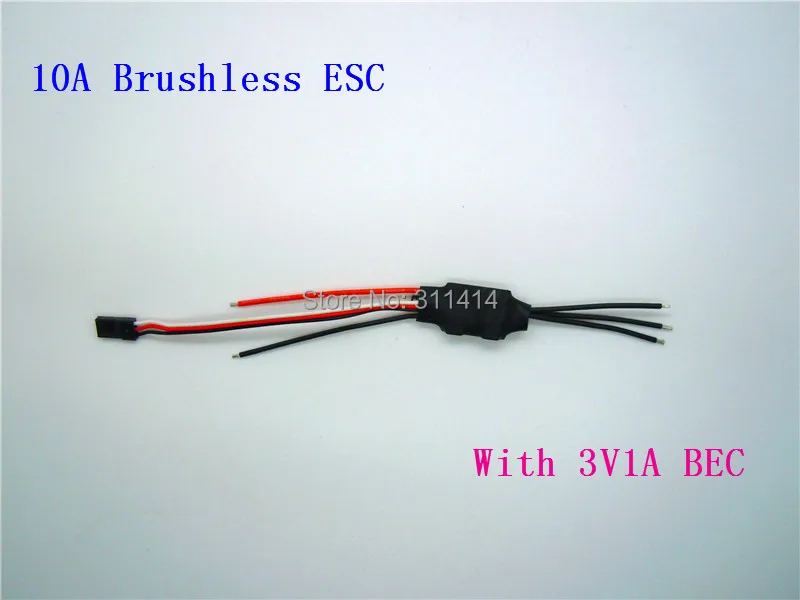 2 шт./лот Профессиональный бесщеточный двигатель 10A ESC 1A BEC 2-3S для радиоуправляемый