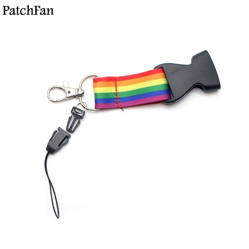 Patchfan Радуга ремни ключ теги шейный ремешок для Мобильный телефон с ремешками из