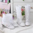 Ботинки женские, вязаные, сетчатые, дышащие, с вырезами, на плоской подошве, для весны и осени, 2021