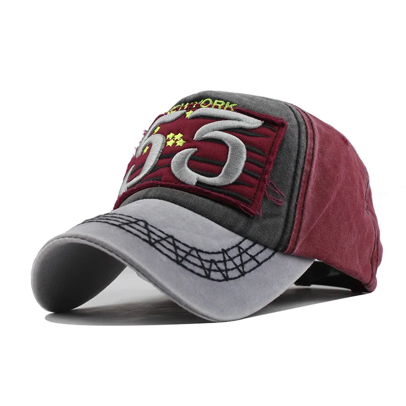 [FLB] новая хлопковая бейсбольная кепка для бега с надписью Spnapback, летняя одноцветная Кепка, головные уборы для мужчин и женщин, кепка для папы - Цвет: 1953 Red