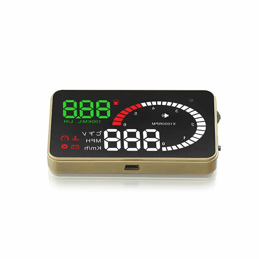 X6 3 дюймов лобовое стекло HUD Дисплей OBD2 Скорость ometer миль в час) или км/ч