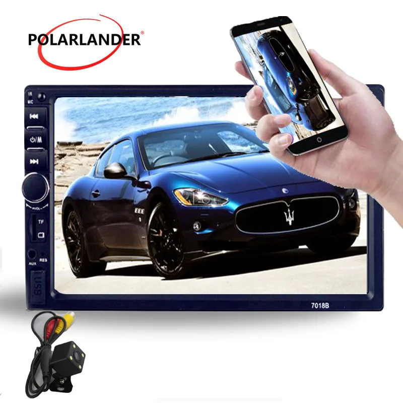 Автомобильная камера 7 дюймов Bluetooth FM автомобильная 2 Din автомобильное аудио