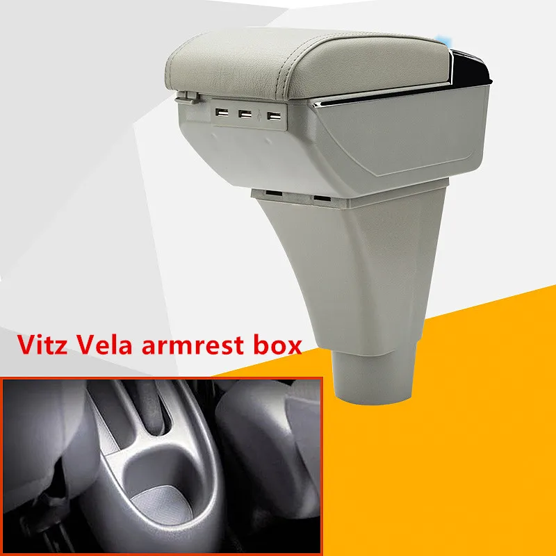 Для ToyotaVela Vitz Vela подлокотник коробка для хранения содержимого центрального