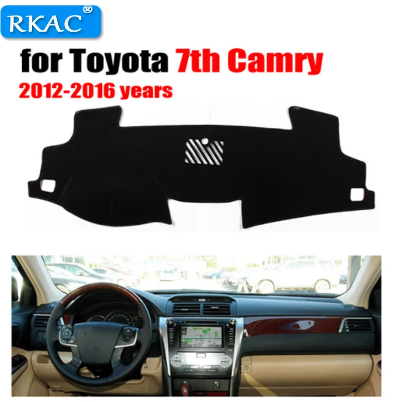 Автомобильный коврик для приборной панели RKAC TOYOTA 7 го CAMRY 2012 2016 лет левый руль