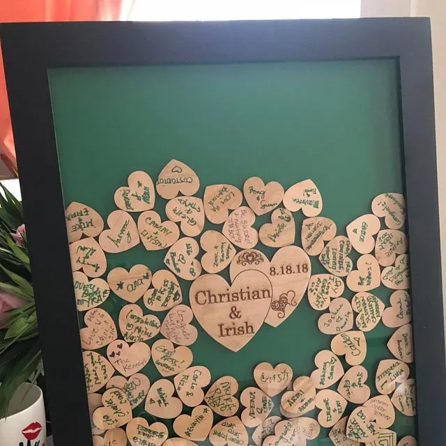 Персонализировать любой язык Альтернативная Гостевая книга baby shower Drop Box гостевая