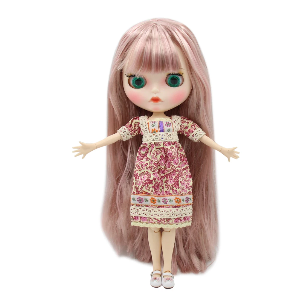 Ледяной DBS Blyth кукольные 1/6 BJD из белой кожи шарнирное тело каштановые волосы