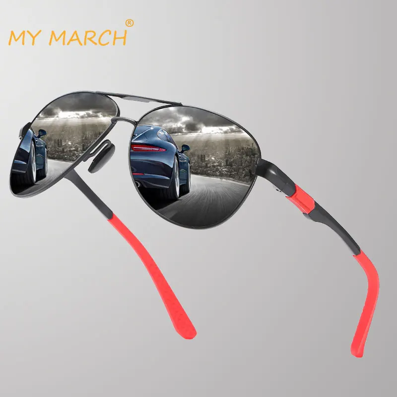 Мой марта фирменный дизайн Classic Pilot Sunglasses для Для Мужчин Поляризованные Вождения