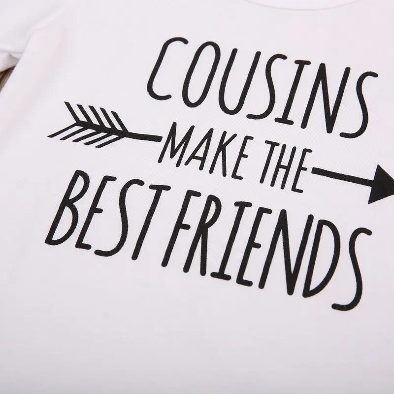 Хлопковый комбинезон с принтом Cousins для новорожденных боди маленьких мальчиков и