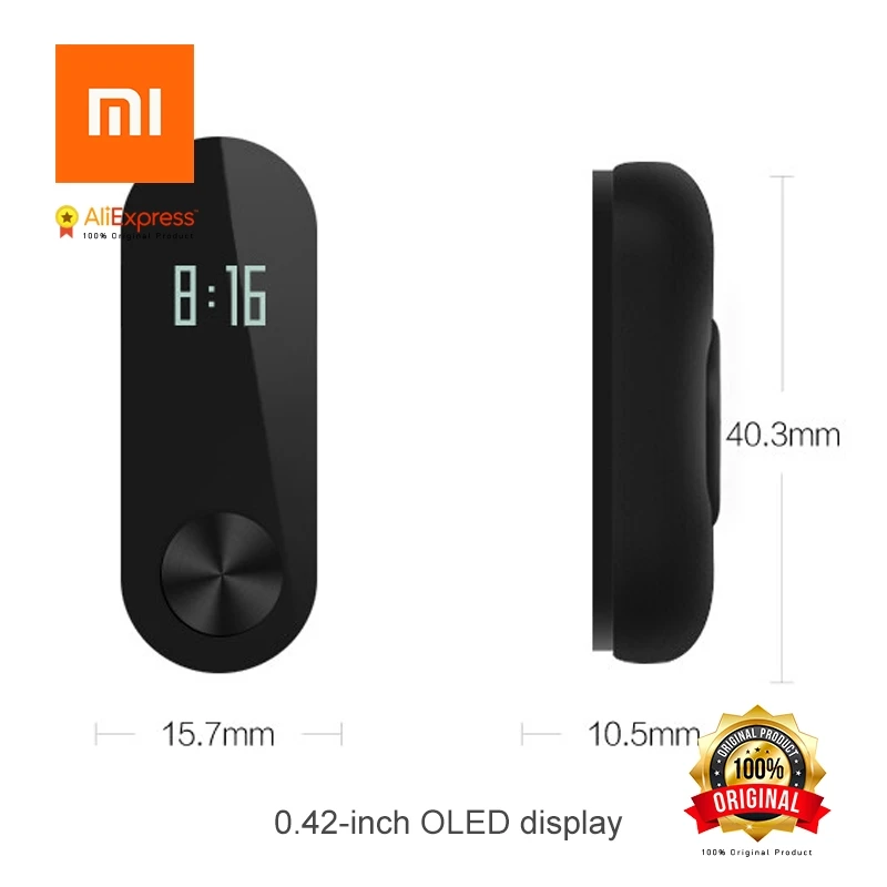 Оригинальный Xiaomi mi Группа 2 Band2 браслет с Смарт Пульса Фитнес трекер Touchpad OLED